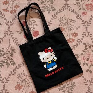 Hello Kitty Black Canvas Tote